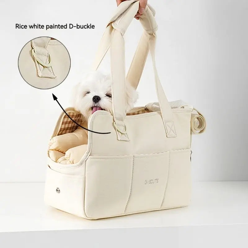 Puppy Go Out Handbag Beige